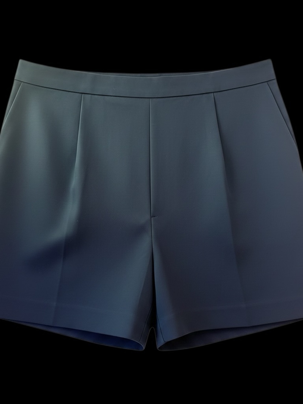 Rachel Zoe Navy High-Rise Tailored Shorts Dressy Work Office Career Classic Sz 6 - Picture 2 of 6